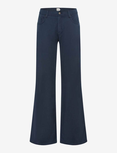 MAINE 717 Fluid Structure-77-3808 Wide-Leg Comfort Trousers